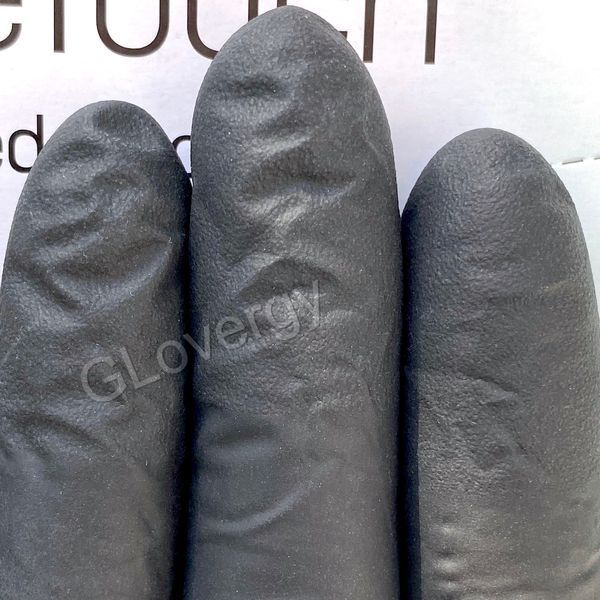 Рукавички нітрилові Medicom SafeTouch Advanced Black чорні, розмір S, 100 шт. 17 фото
